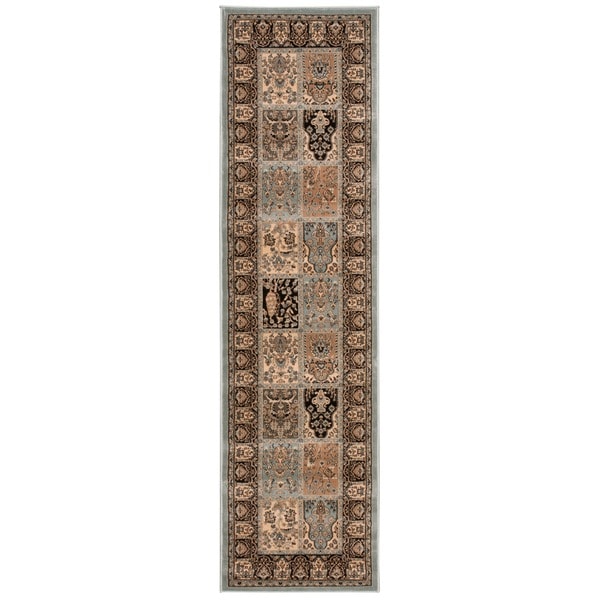 Rug Squared Charlotte Blue Rug - 2'2" x 7'6" Runner