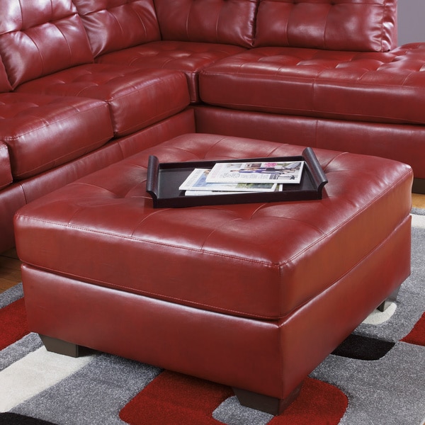 Alliston Salsa Oversized Accent Ottoman