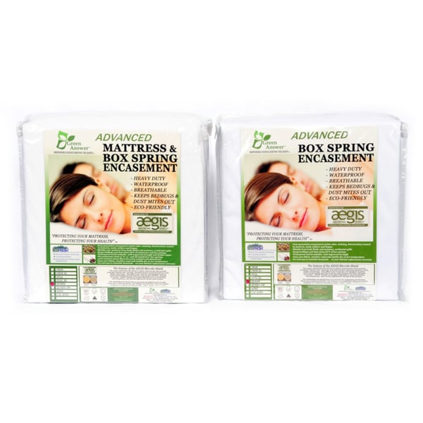 Green Answer Advanced Waterproof Mattress & Box Spring Encasement Set