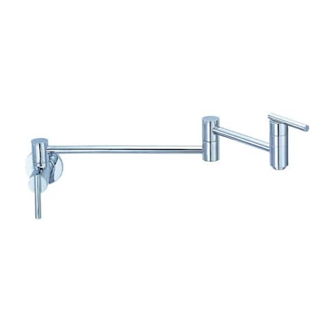 Gerber Single-handle Pot Filler Parma Wall Mount Lever Handle Polished Chrome Faucet