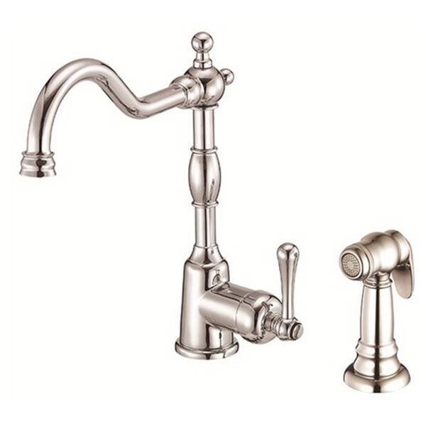Gerber Single-handle Kit Opulence Lever Handle with Spray Polished Nickel Faucet