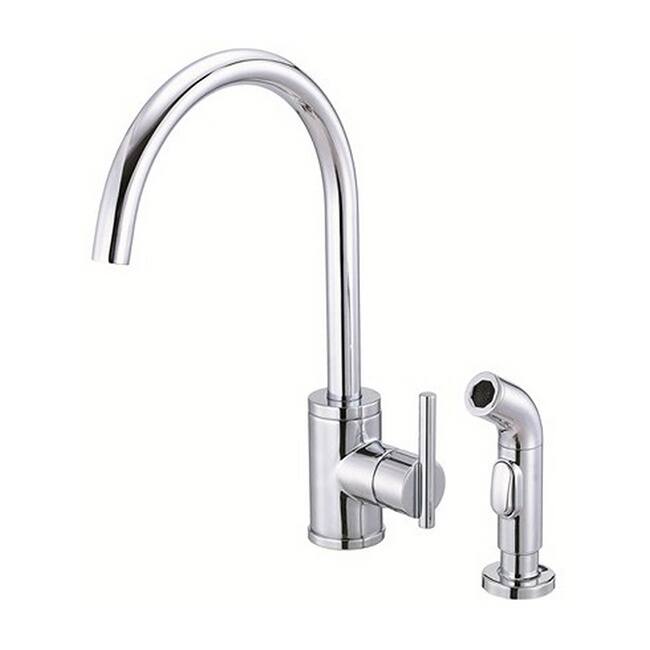 Danze Single-handle Kit Parma Side Mount Handle with Spray Polished Chrome Faucet