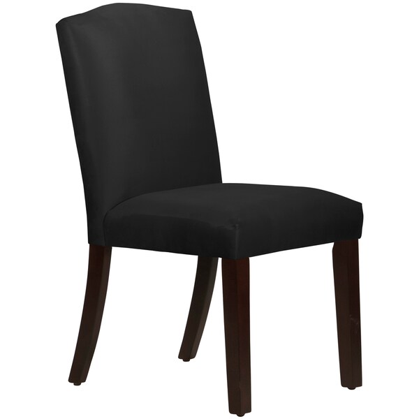 Shop Skyline Furniture Arched Dining Chair in MicroSuede Black Free