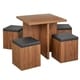 preview thumbnail 13 of 15, Simple Living Baxter 5-piece Table with Storage Ottoman Dining Set
