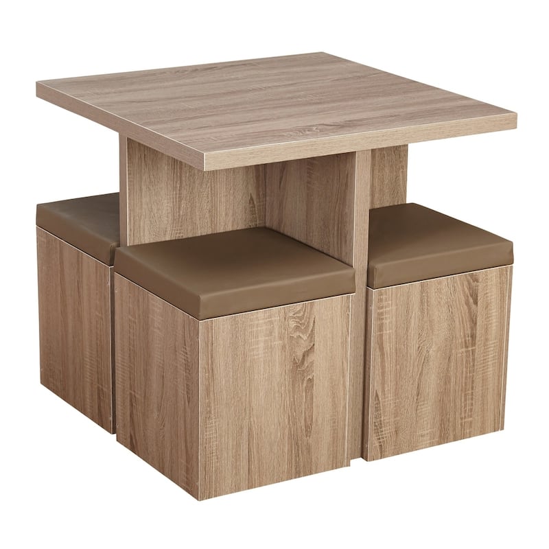 Simple Living Baxter 5-piece Table with Storage Ottoman Dining Set