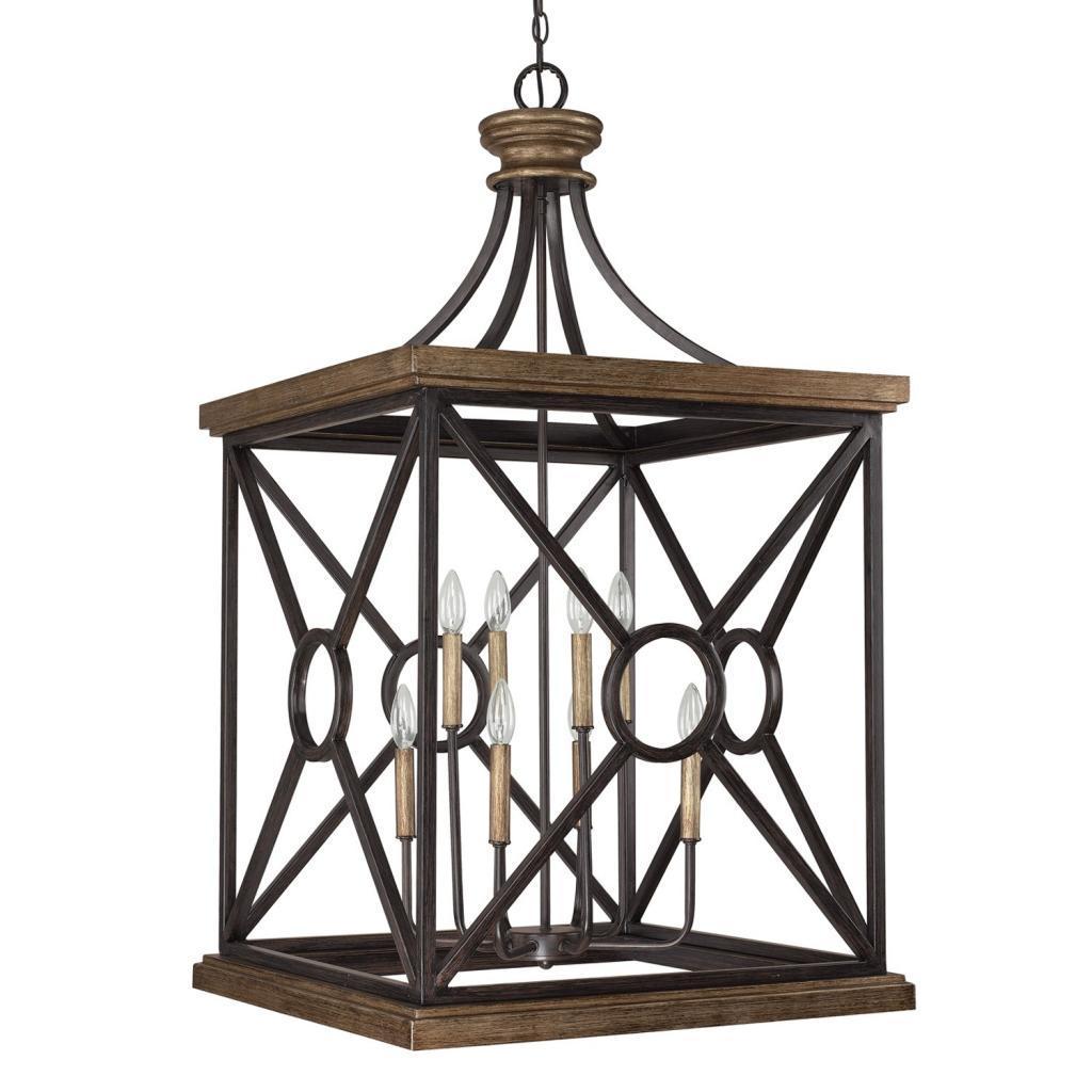 Landon 8-light Painted Surry Foyer/Pendant/Chandelier Light - Chandeliers For Bedrooms by Overstock.com