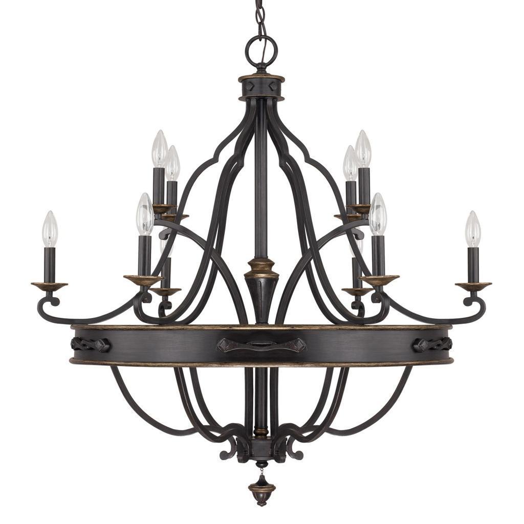 Wyatt 10-light Painted Surry Chandelier Light - Chandeliers For Bedrooms by Overstock.com