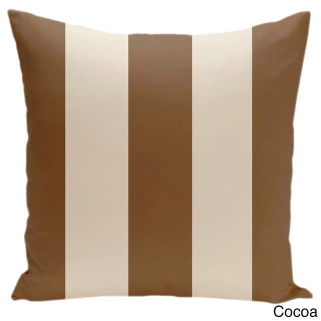 Square 16-inch Holiday Brights Collection Stripe Throw Pillow