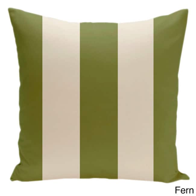 Square 16-inch Holiday Brights Collection Stripe Throw Pillow