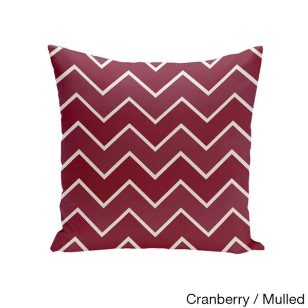 Cranberry and Mulled Blue Green Purple Red Silver Polyester Made in USA Square 20-inch Holiday Brights Multi Zig-zag Geometric Pillow Cranberry and Mulled Blue Green Purple Red Silver Polyester Made in USA Square 20-inch Holiday Brights Multi Zig-zag Geometric Pillow