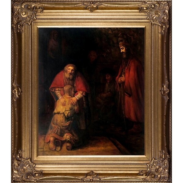 Rembrandt Return of the Prodigal Son Hand Painted Framed ...