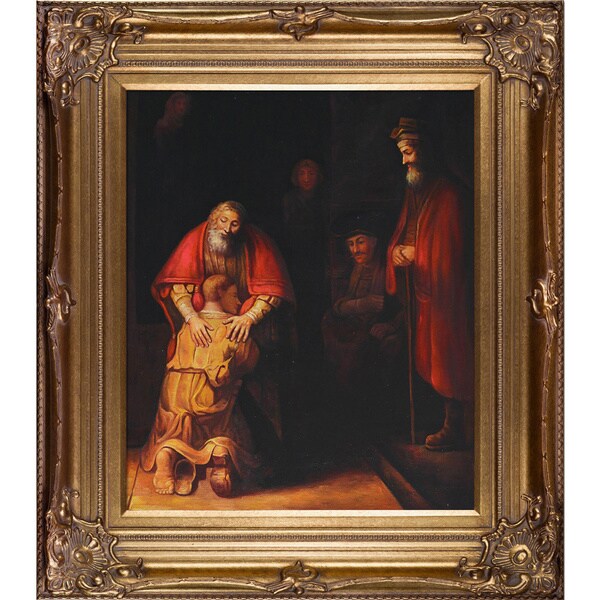 Rembrandt Return of the Prodigal Son Hand Painted Framed ...