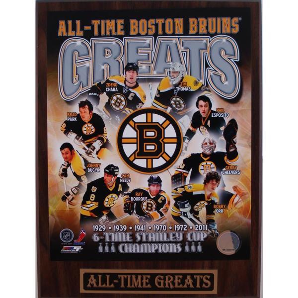 Boston Bruins All Time Greats Plaque