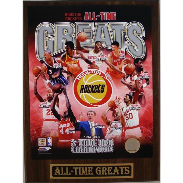 Houston Rockets All Time Greats Plaque