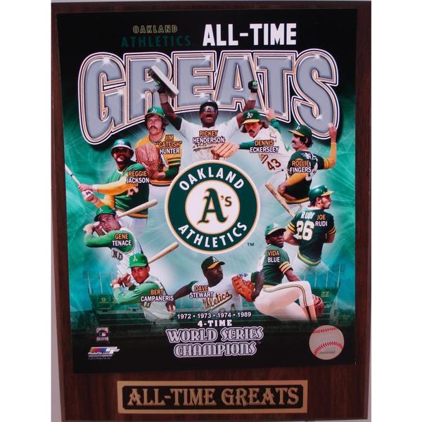 Oakland Athletics All Time Greats Plaque