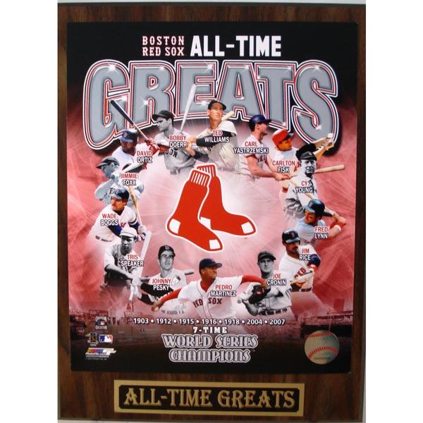 Boston Red Sox All Time Greats Plaque