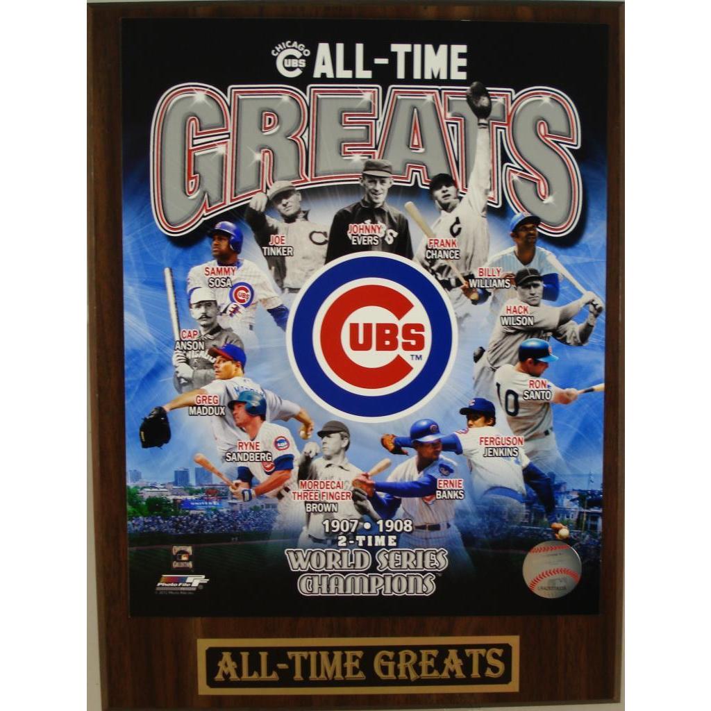 Shop Chicago Cubs All Time Greats Plaque Free Shipping On Orders Over