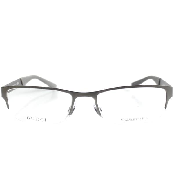 gucci semi rimless eyeglasses