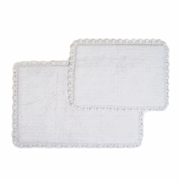 Chesapeake Crochet 2 pc. Bath Rug Set (21"x34" & 17"x24") - 21"x34"/17"x24"