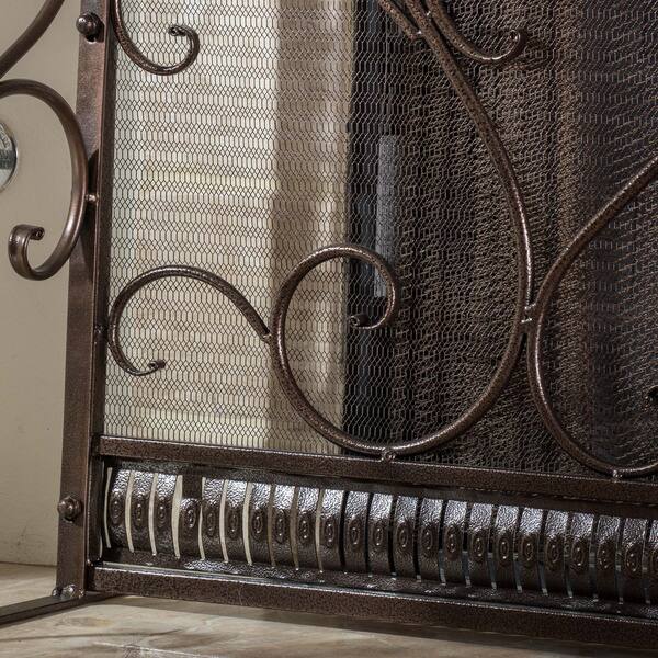 Shop Christopher Knight Home Claridge Iron Fireplace Screen On