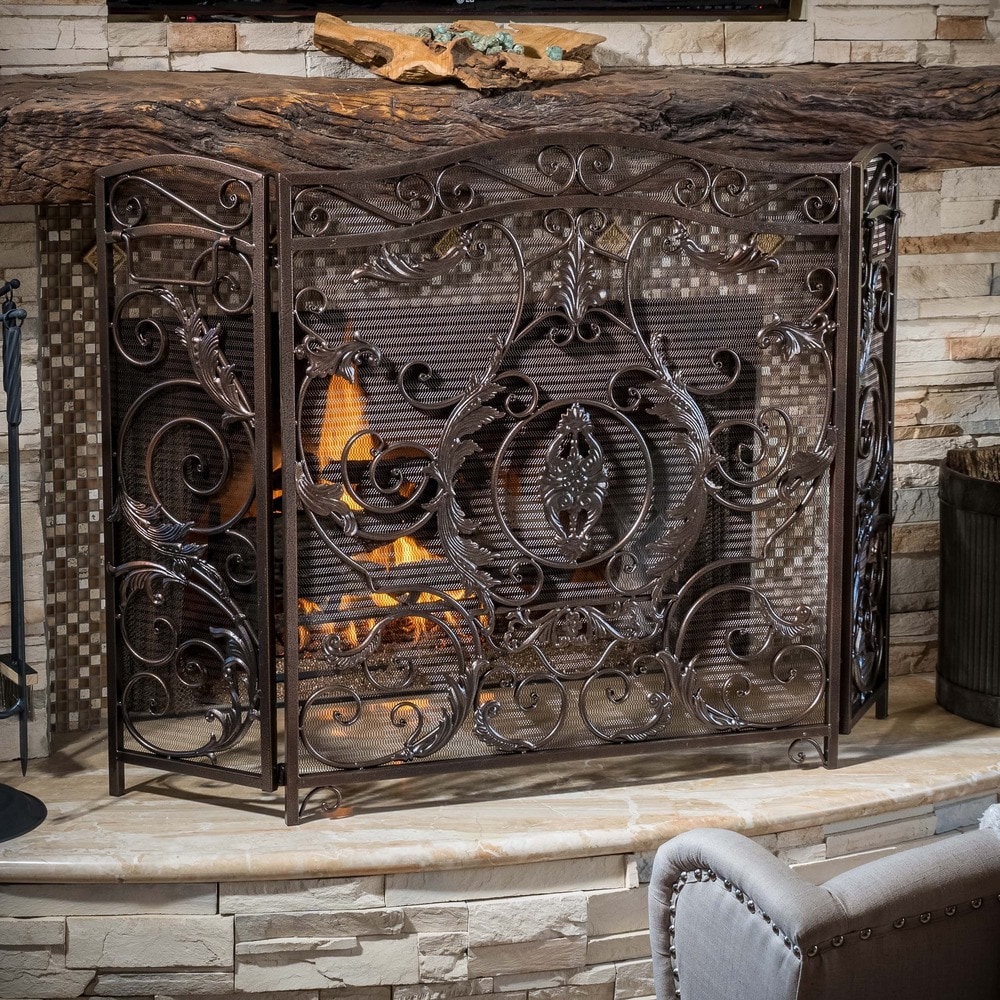 Waterbury Fireplace Screen by Christopher Knight Home N/A On Sale Bed  Bath  Beyond 9573631