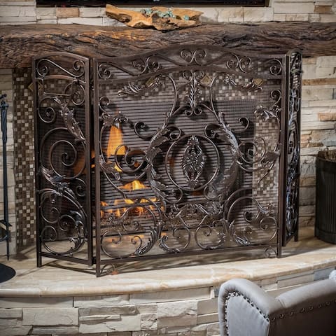 Waterbury Fireplace Screen by Christopher Knight Home - N/A