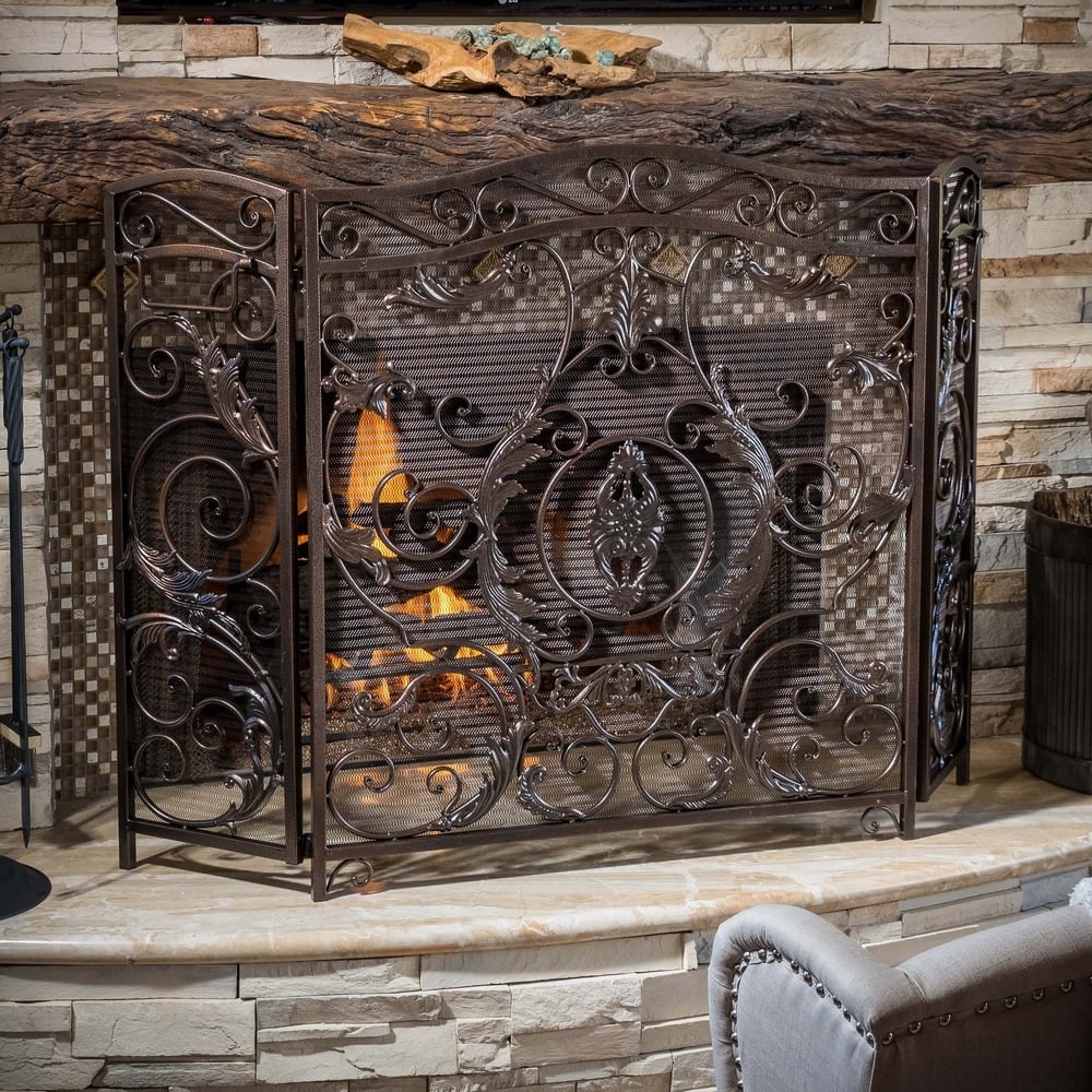 Waterbury Fireplace Screen by Christopher Knight Home - N/A