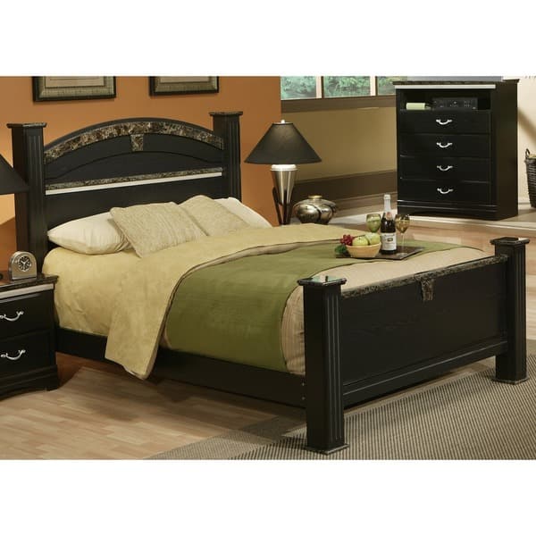 Sandberg Furniture La Jolla Morena Black Estate Bed