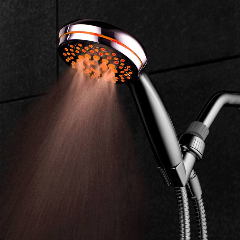 HotelSpa Spectrum Ultra-Luxury 7-setting 7-color LED Hand Shower with Chrome Face