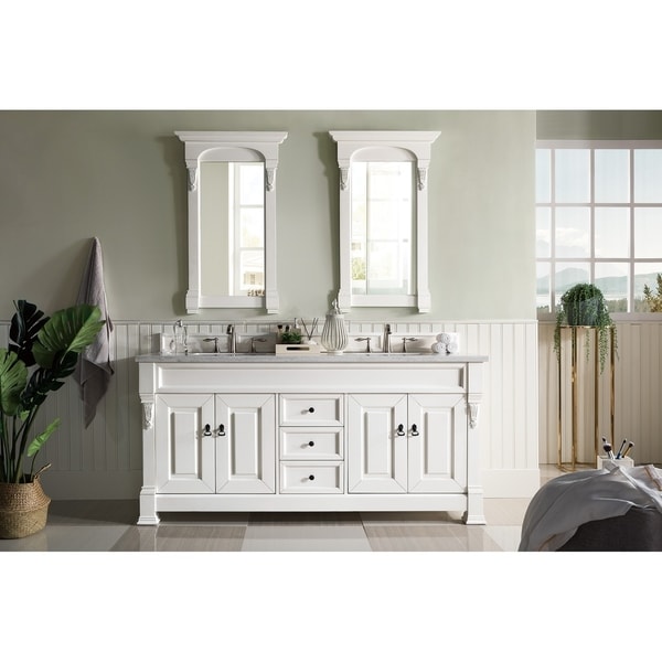 Brookfield 72" Double Cabinet, Cottage White