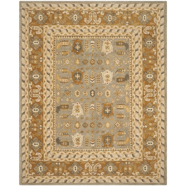 Shop Safavieh Handmade Anatolia Oriental Light Grey/ Gold Handspun