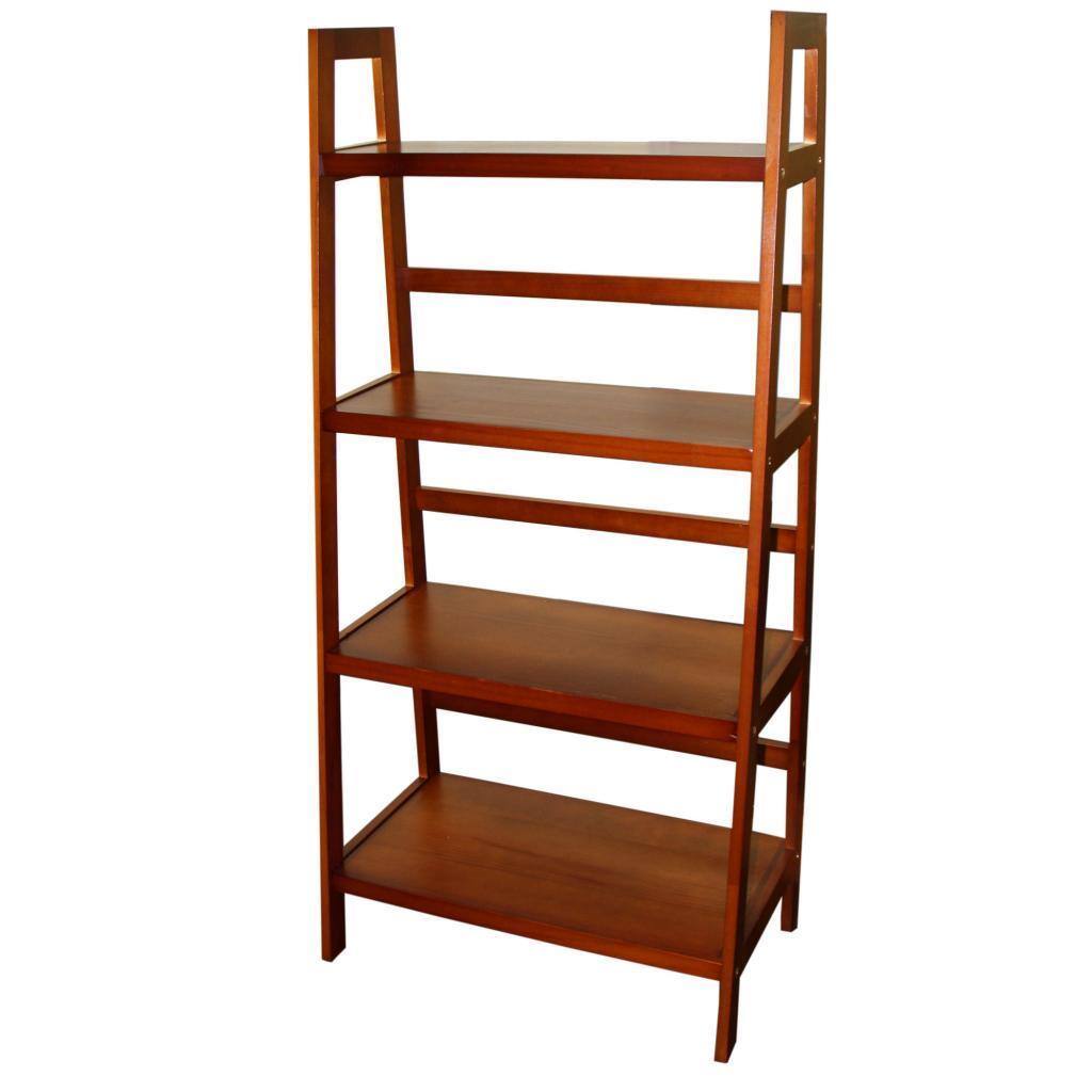 4-tier Wooden Ladder Shelf