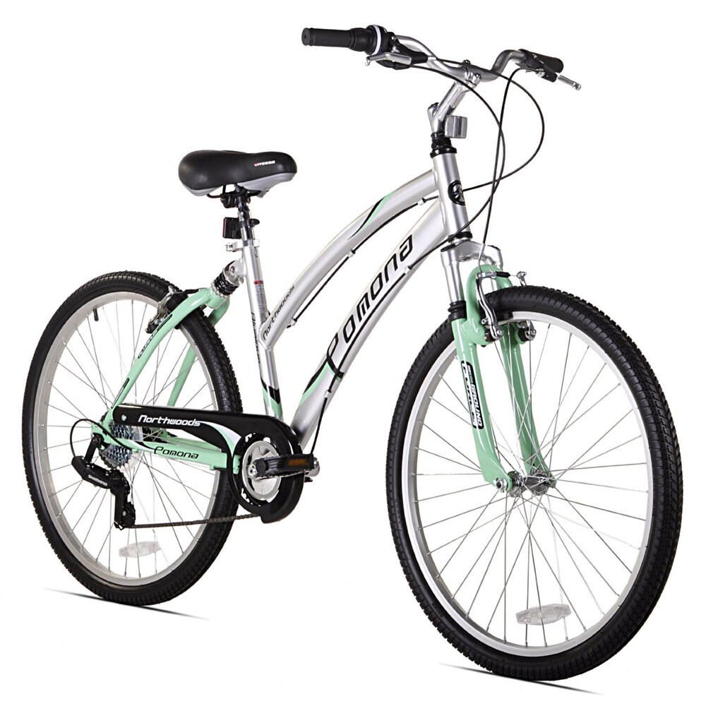 northwoods pomona women's dual suspension comfort bike