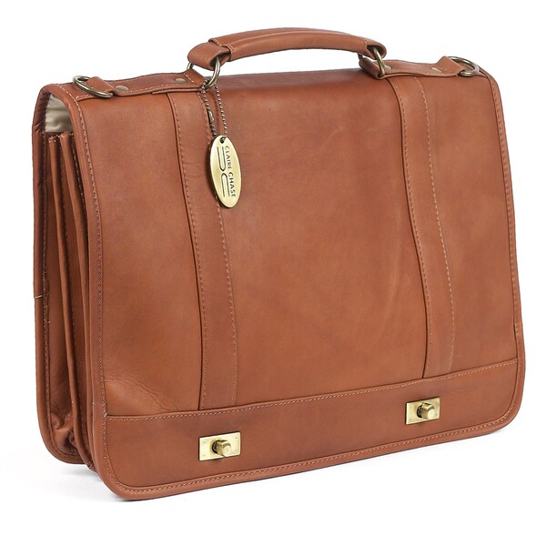 Shop Claire Chase Leather Messenger Bag - Free Shipping Today ...