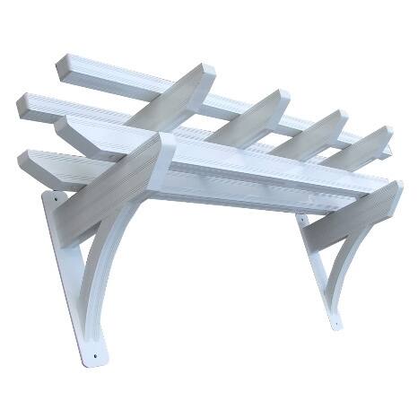 White 5-foot Wall Pergola