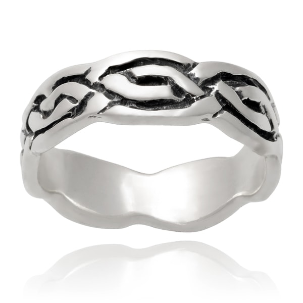 Journee Collection Sterling Silver Celtic Band (6 mm)   16765871