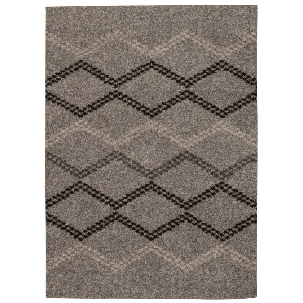Rug Squared Pueblo Silver Graphic Area Rug - 8' x 10'