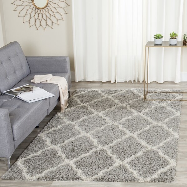 Safavieh Dallas Grey Ivory Trellis Rug 6 Square Free Safavieh Dallas Grey Ivory Trellis Rug 6 X27