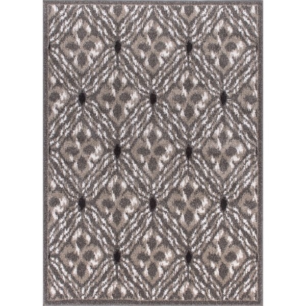 Rug Squared Riverside Grey Abstract Area Rug (3'11 x 5'10) - 3'11" x 5"10"