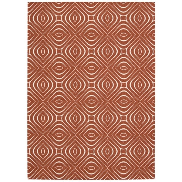 Rug Squared Milford Paprika Graphic Area Rug (2'6 x 4') - 2'6" x 4'