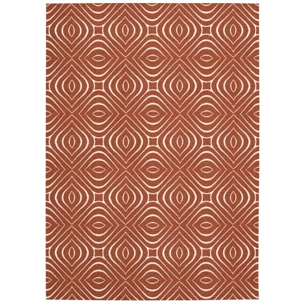 Rug Squared Milford Paprika Graphic Area Rug (8' x 10') - 8' x 10'