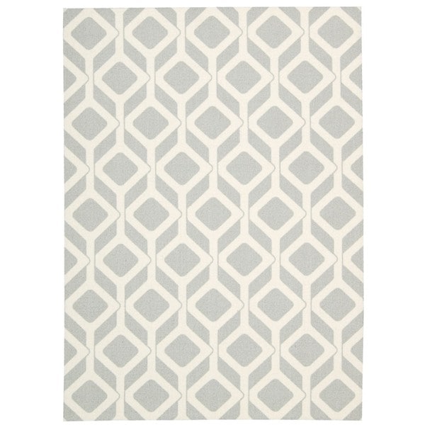 Rug Squared Milford Grey Graphic Area Rug (8 x 10)