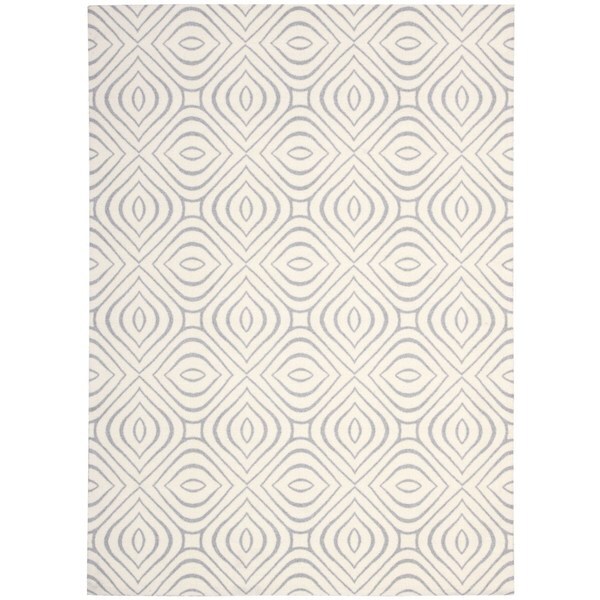 Rug Squared Milford Ivory/ Grey Graphic Area Rug (5' x 7') - 5' x 7'