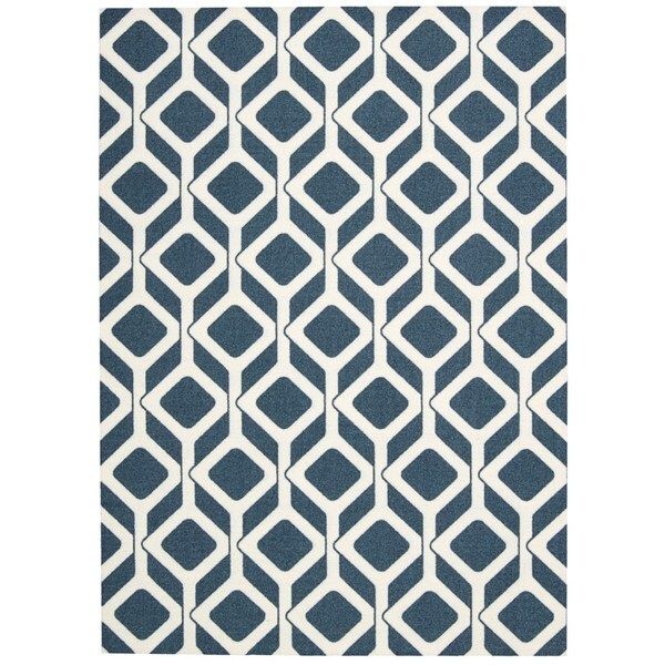 Rug Squared Milford Cadet Blue Graphic Area Rug (5 x 7)  