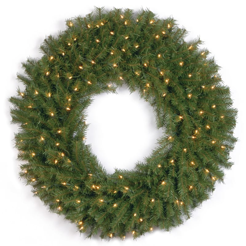 National Tree Company 3 ft. Norwood Fir Wreath with Multicolor Lights