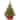 24-inch Majestic Fir Tree in Burgundy Cloth Bag with 35 Clear Lights - 2 Foot