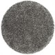 preview thumbnail 14 of 36, SAFAVIEH New York Shag Ruslana 1.2-inch Thick Rug 4' Round - Dark Grey/Dark Grey