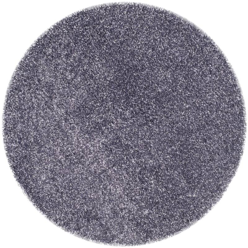 SAFAVIEH New York Shag Ruslana 1.2-inch Thick Rug - 4'  x  4' - Purple/Purple - Runner/Round