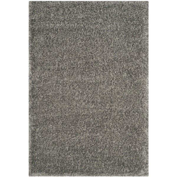 Safavieh Charlotte Shag Grey Plush Polyester Rug (8' x 10')