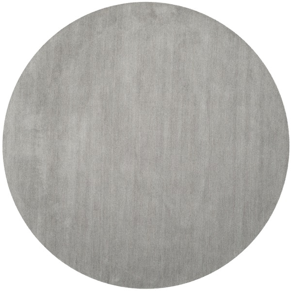 Safavieh Handmade Himalaya Grey Wool Rug (4 Round)